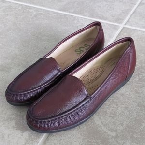 SAS Burgundy TriPad Comfort Leather Loafer 8.5 S